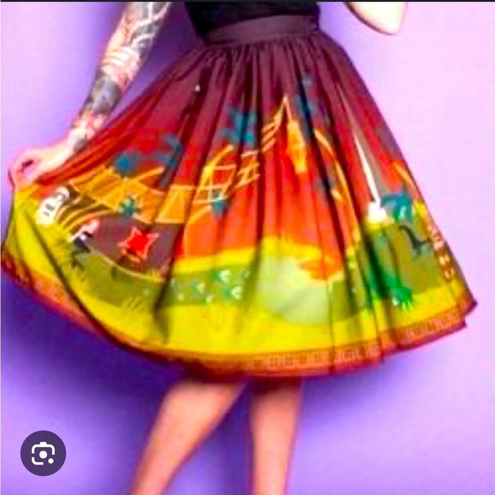 Tiki Oasis swing circle Skirt The Oblong Box Shop  2X pinup rockabilly